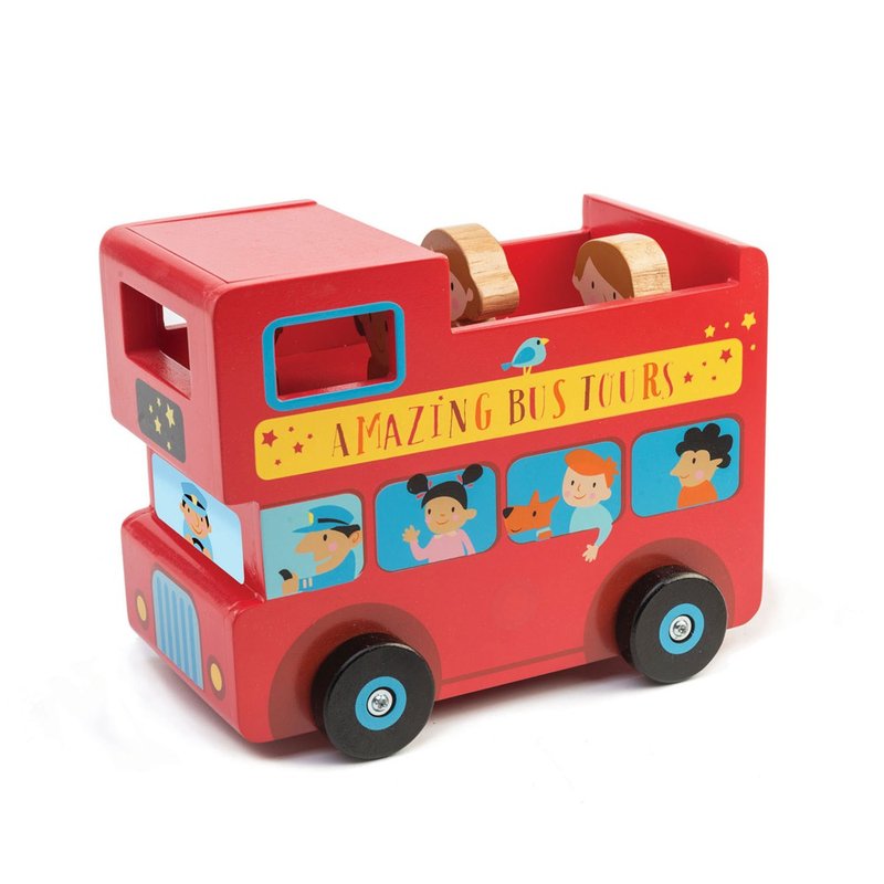 London Bus Money Box - ของเล่นเด็ก - ไม้ 