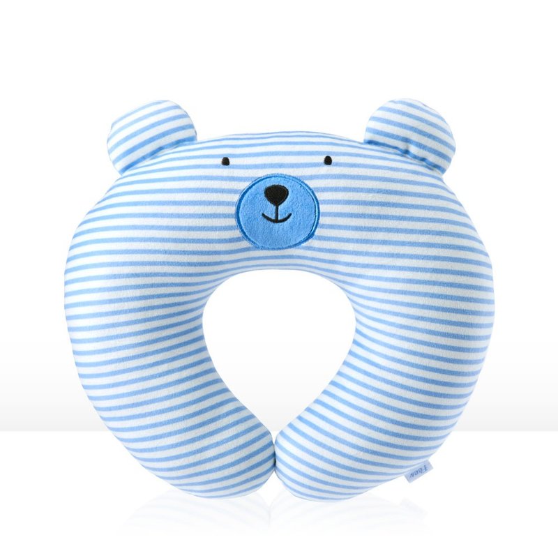 【Fees】Baby Bear Neck Pillow - ผ้าปูที่นอน - วัสดุอื่นๆ ขาว