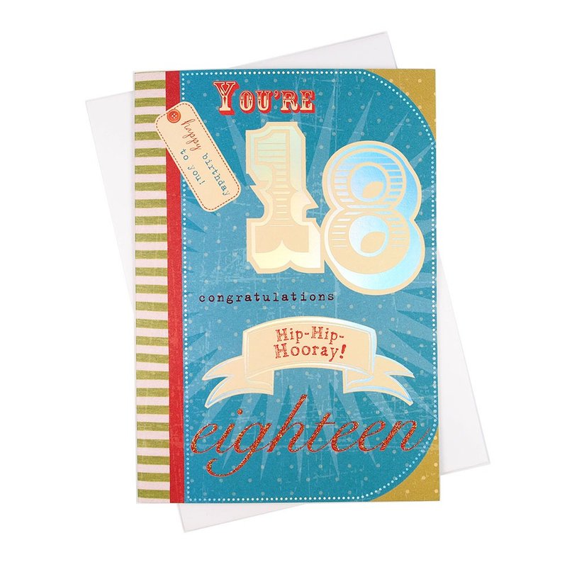 Sweet 18! [Hallmark-UK Age Card Birthday Wishes] - Cards & Postcards - Paper Multicolor