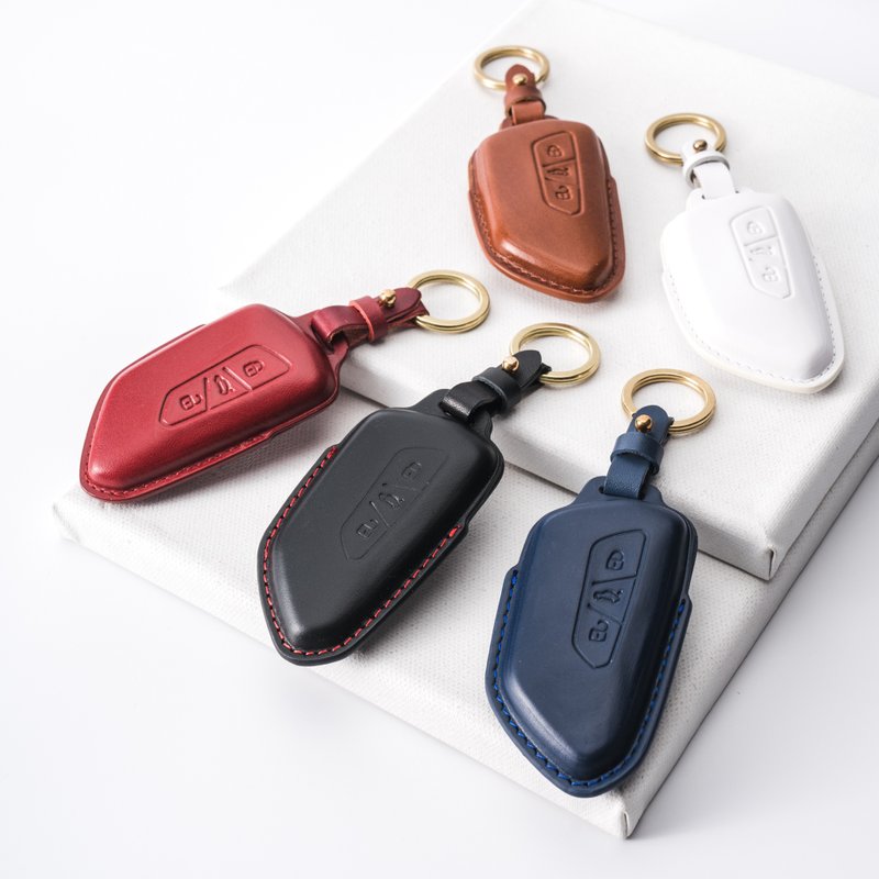 Volkswagen Golf8 GTI GolfR Tiguan golf8r Key Leather Case - Keychains - Genuine Leather 