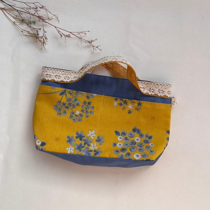 Bag-in-bag bag-in-bag storage bag blue round boy - Toiletry Bags & Pouches - Cotton & Hemp Yellow