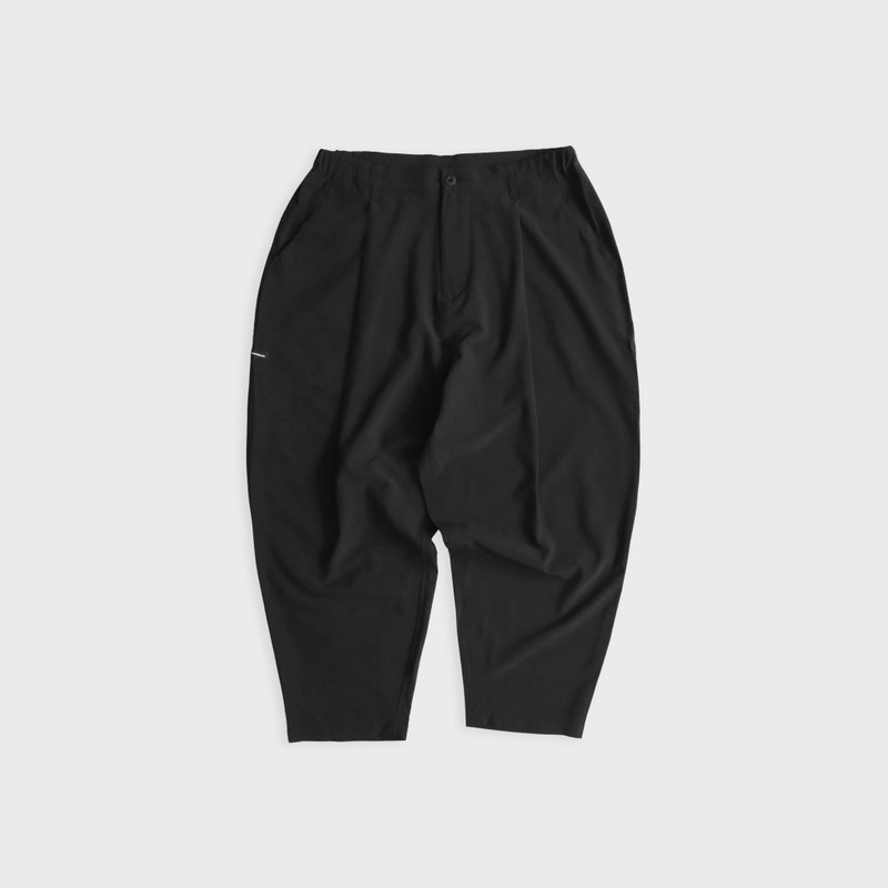 DYCTEAM - Functional Loose cropped pants (black) - 男長褲/休閒褲 - 其他材質 黑色