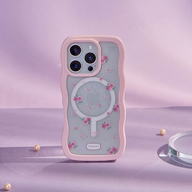 玫瑰物語雲朵波波MagSafe iPhone手機殼 - 手機殼/手機套 - 塑膠 多色