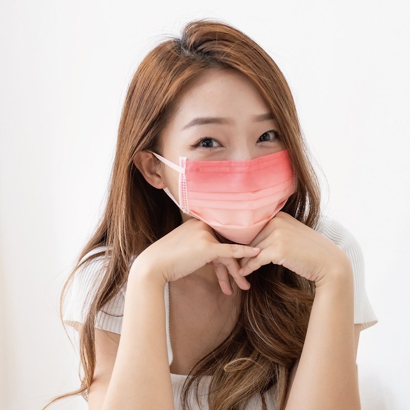 【匠心】 美型口罩 櫻粉橘 (適合一般成人) 每盒20入