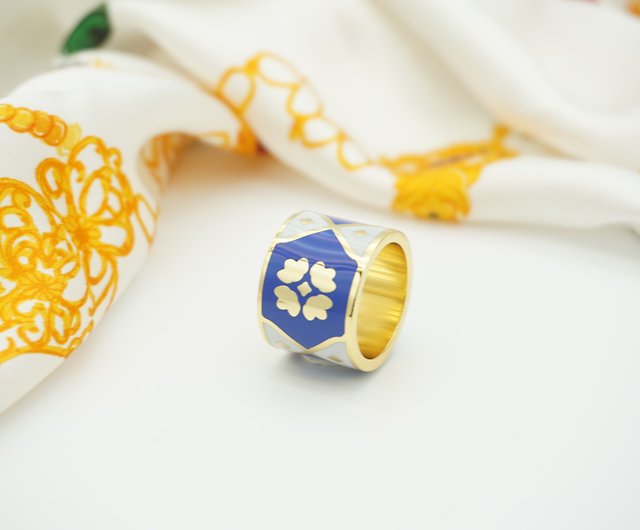 Silk scarf buckle/Portuguese style ring original jewelry metal