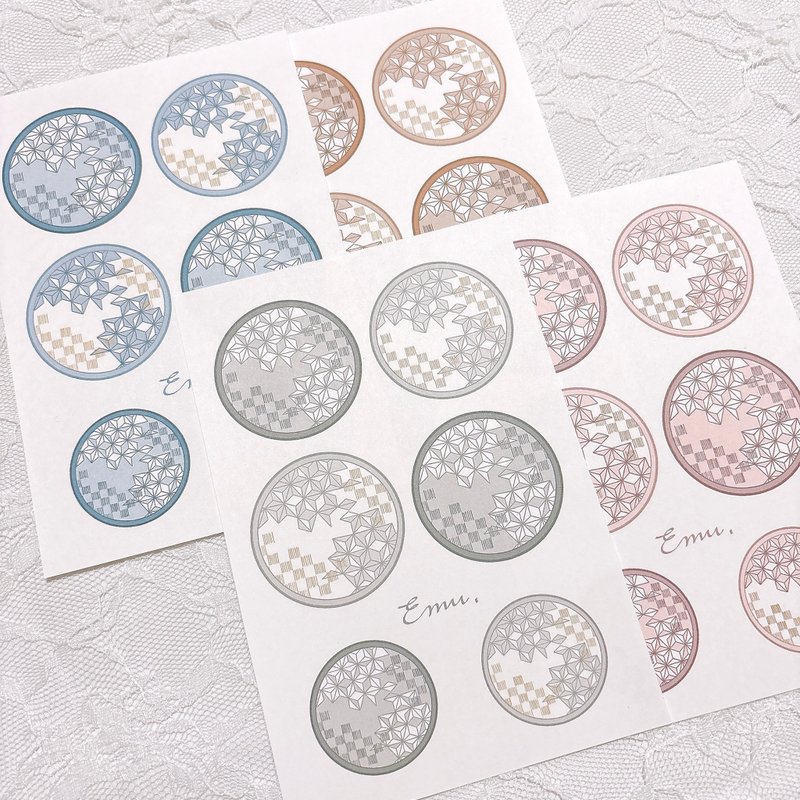 日式圖案紙 張 -010- - 其他 - 紙 多色