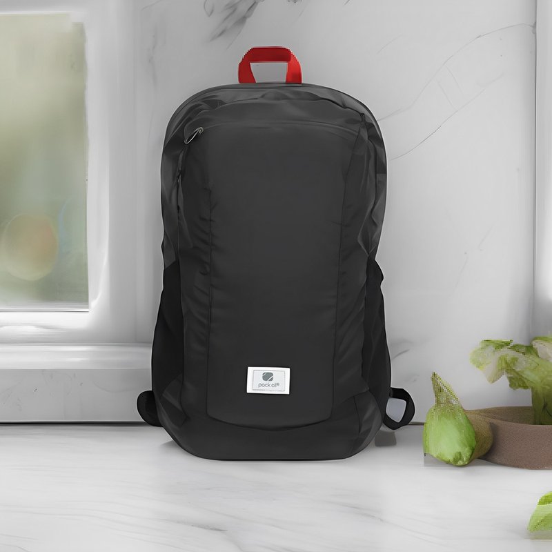 Foldable Backpack│Dark grey|16L|Abrasion and water resistant|Adjustable - กระเป๋าเป้สะพายหลัง - วัสดุกันนำ้ สีเทา