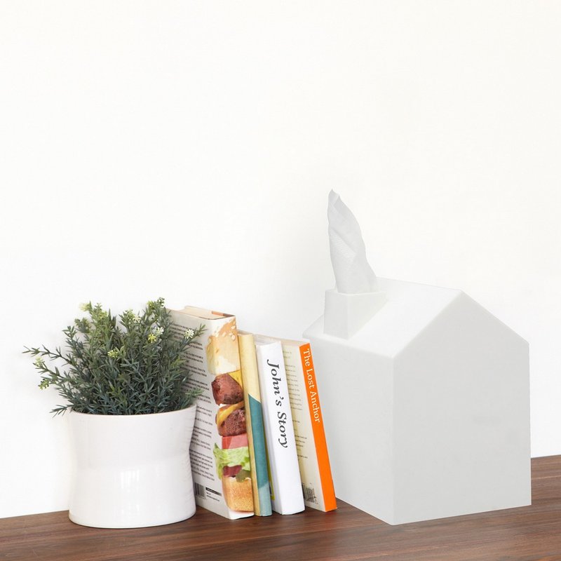 【Umbra】Casa Small Tissue Box(Cloud White) | Removable Tissue Box - กล่องทิชชู่ - พลาสติก ขาว