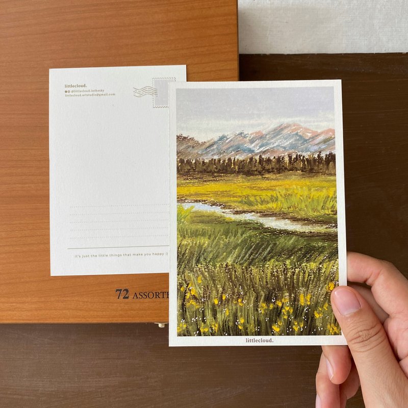 Postcard - Little Grassland - 卡片/明信片 - 紙 綠色