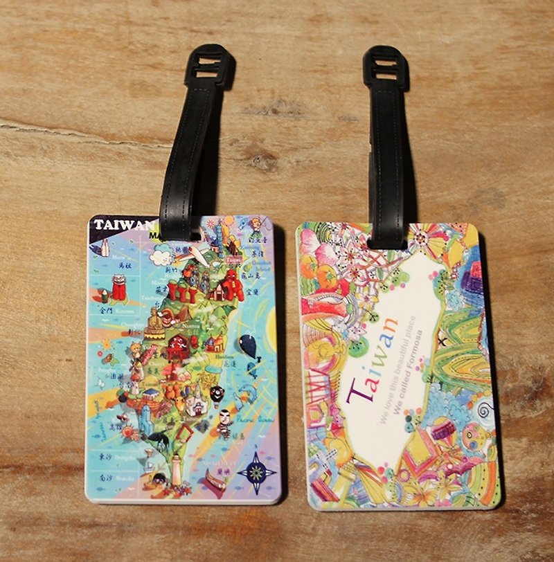 JB Design Cultural and Creative Luggage Tag-2 into the combination discount - พวงกุญแจ - หนังแท้ 