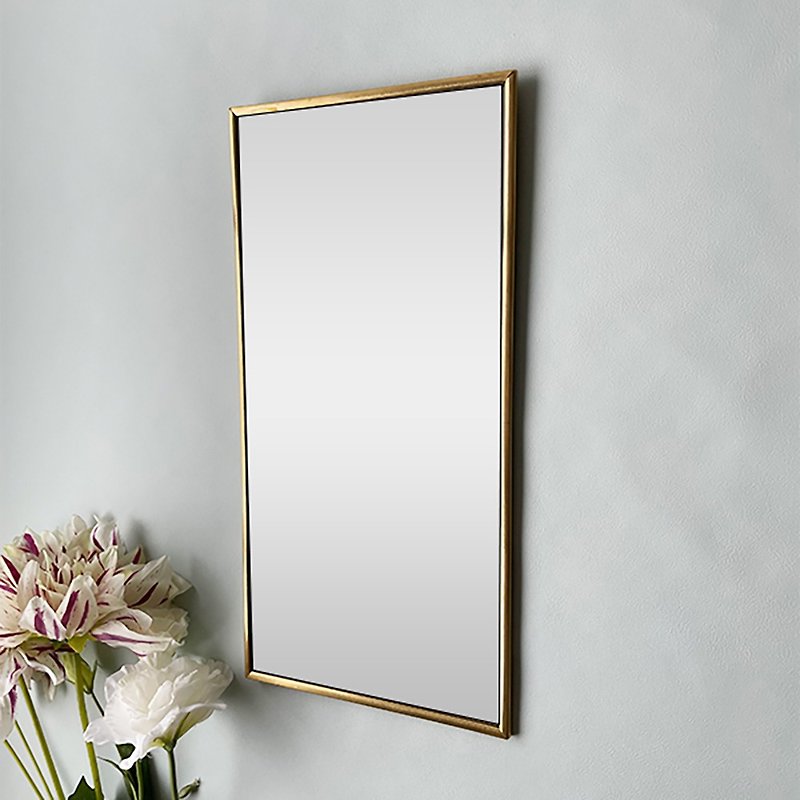 Brass Mirror Wall Mirror Odier Brass Mirror XL Size Odie Brass Mirror Made in Japan - อุปกรณ์แต่งหน้า/กระจก/หวี - ทองแดงทองเหลือง สีทอง