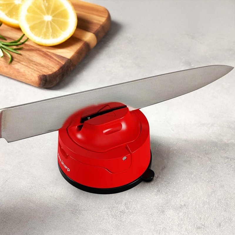 AnySharp 可集屑吸盤磨刀器【紅色】EVO - 菜刀/刀架 - 其他材質 紅色