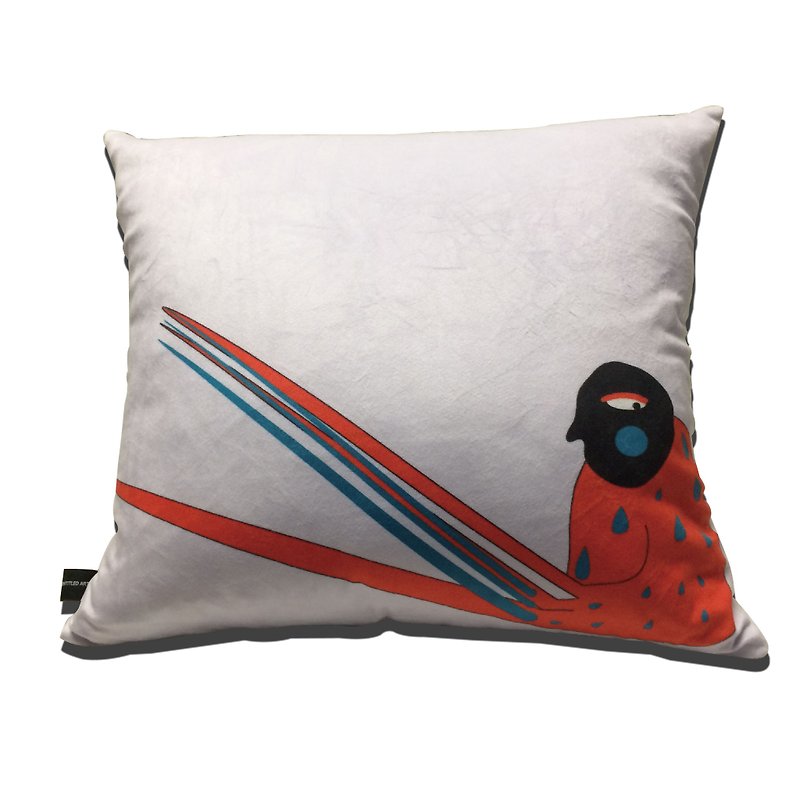 Wildlife 7 - square pillow / illustration - Pillows & Cushions - Cotton & Hemp Multicolor