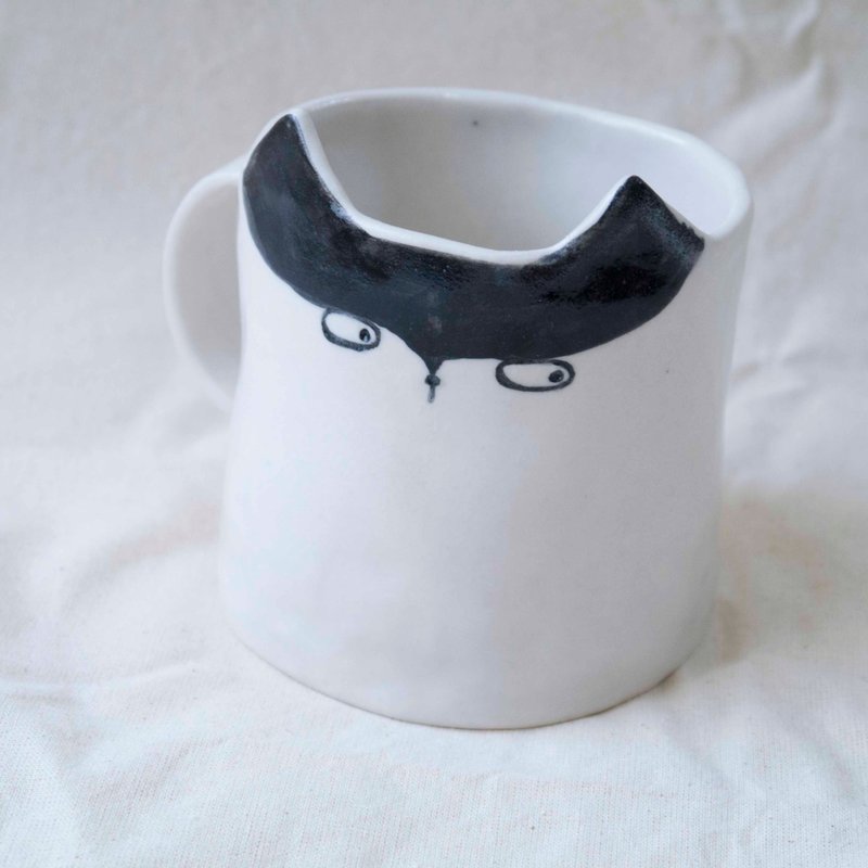 Mercedes Cat Mug - แก้ว - เครื่องลายคราม ขาว