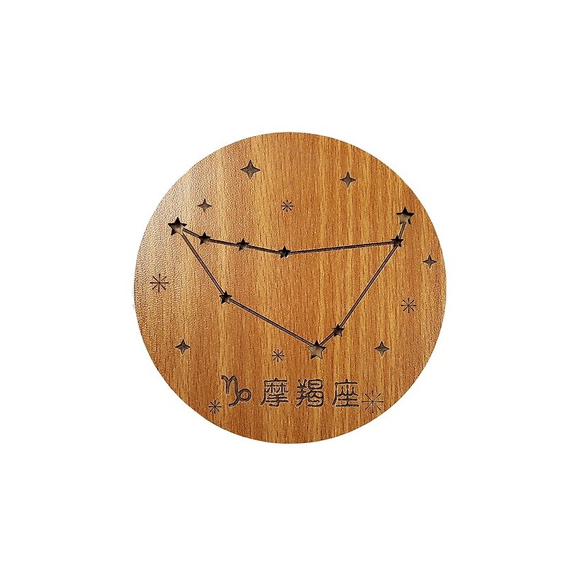 【教師節禮物】木雕音樂盒-12星座(魔羯) - 音樂專輯 - 木頭 橘色