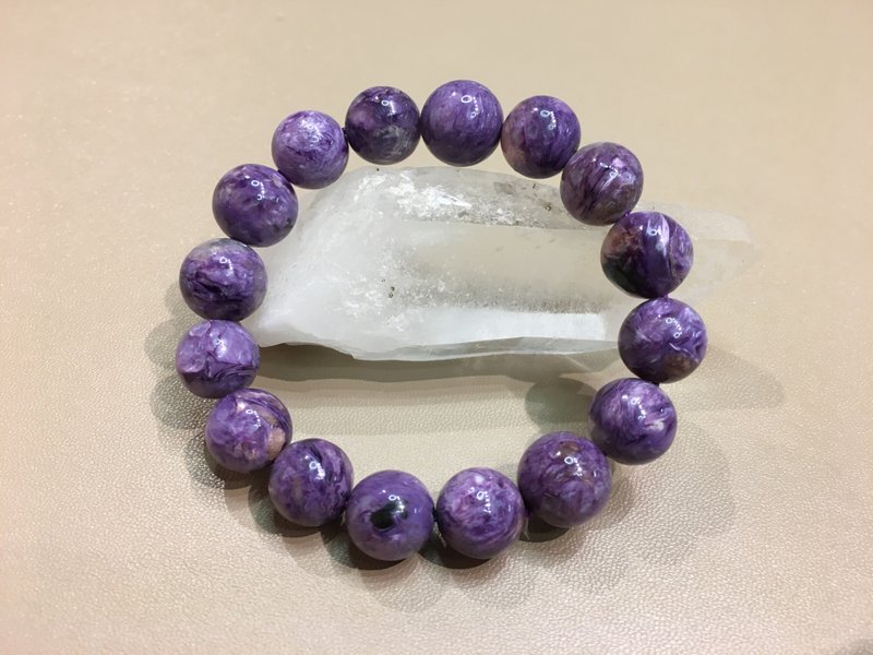 紫龍晶 12-13mm 手鏈 - 有助改善健康和激發創意的水晶 - 手鍊/手環 - 水晶 