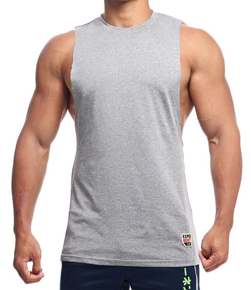 Serious Gym Tank Top - Heather Grey - เสื้อกั๊กผู้ชาย - เส้นใยสังเคราะห์ สีเทา