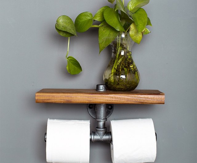 Industrial Feng Shui Tube Paper Towel Holder Double Paper Towel