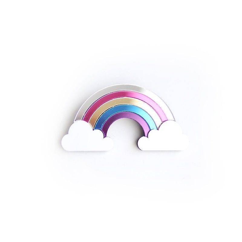 Rainbow Brooch - Brooches - Acrylic Multicolor