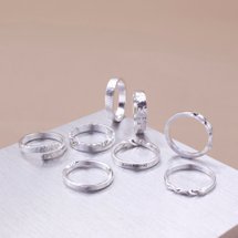 New Taipei Metalworking Couple Plan Forging and Tapping Metalworking Ring Experience Sterling Silver Ring Pairing