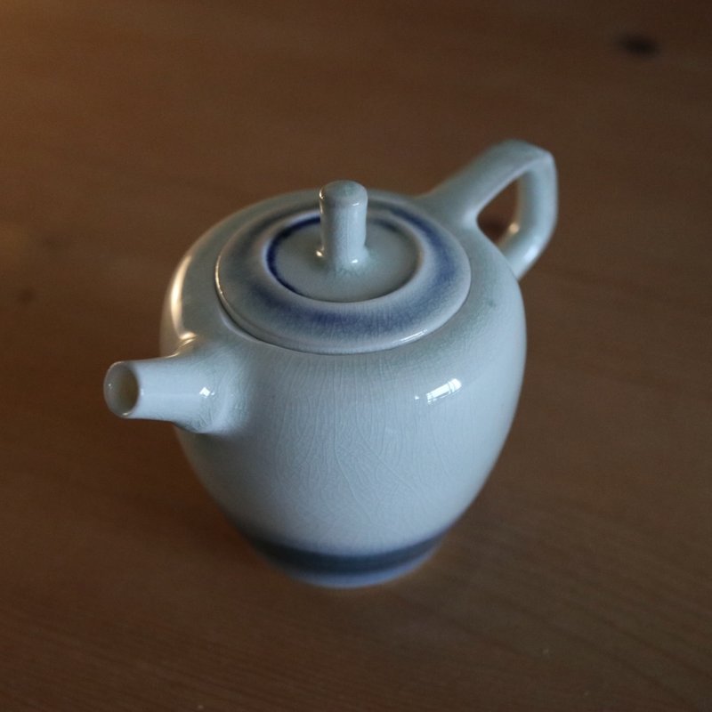 玄白・柴燒壺 200 cc - 茶具/茶杯 - 瓷 白色