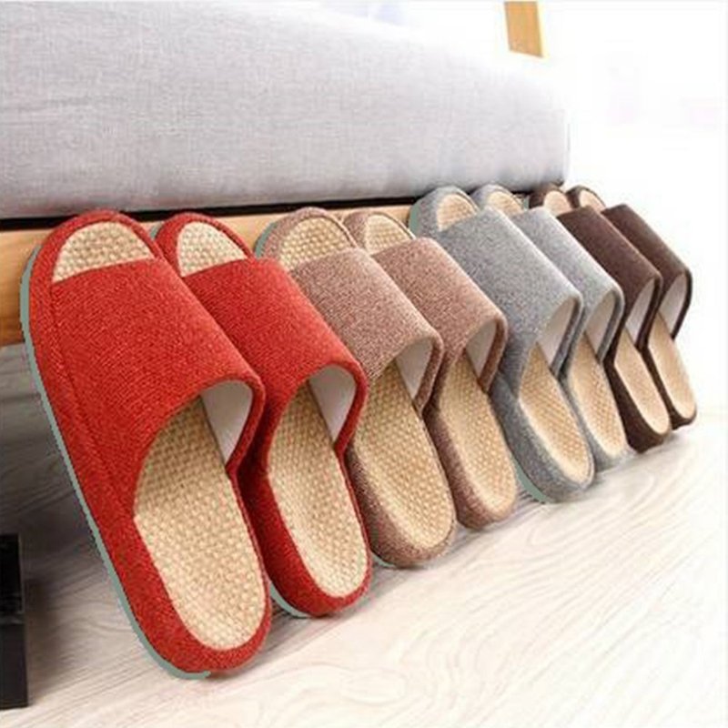 Arch design | Unprinted linen arch healthy and breathable shoes | Jiou-fong - Indoor Slippers - Linen 