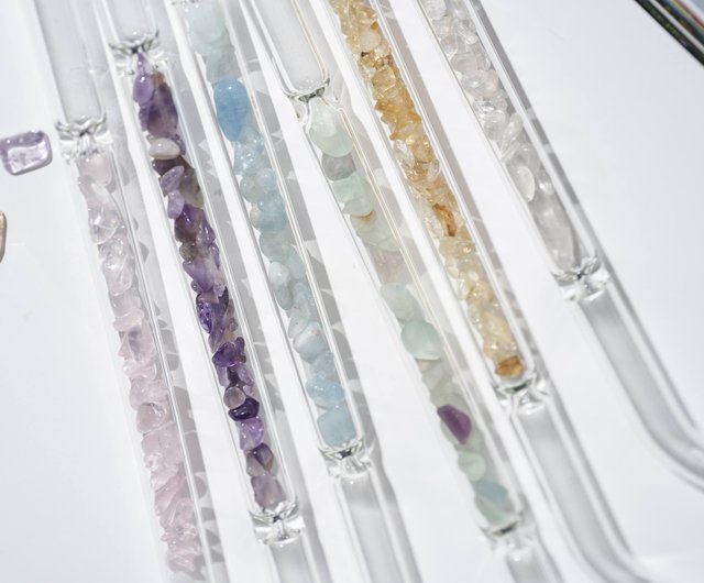 Shop AMETHYST & CLEAR QUARTZ GLASS STRAWS