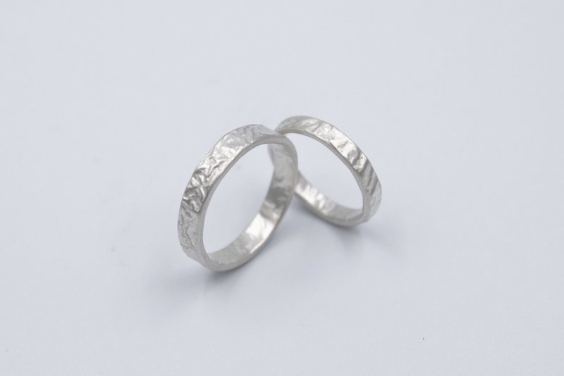 Frost YH Sliver. wide version single - General Rings - Sterling Silver Silver