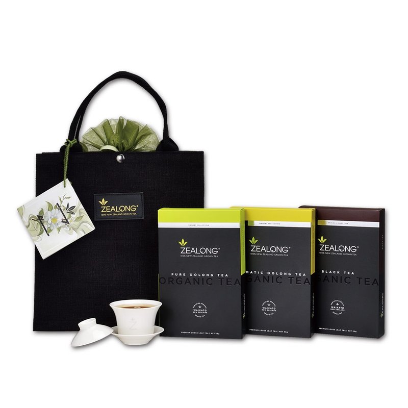 【雅璽經典茶禮 紐西蘭璽龍茶】有機茶經典系列 平裝50g*3盒 - 茶葉/茶包/水果茶 - 其他材質 黑色