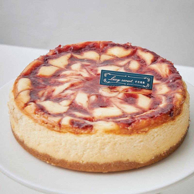 【LS Handmade Dessert】Strawberry New York Cheesecake (6 inches/8 inches) - เค้กและของหวาน - วัสดุอื่นๆ 