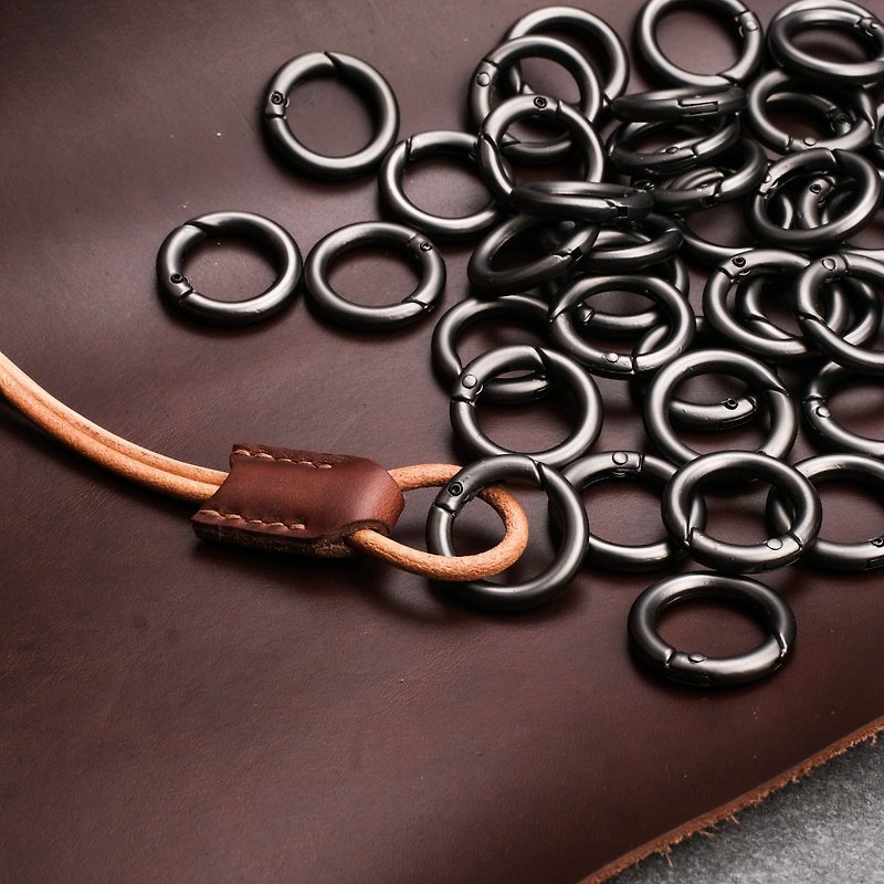 Metal spring ring purchase / only purchase leather case plus purchase - Keychains - Other Metals 