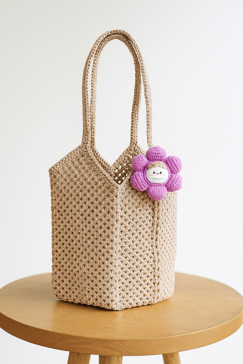 Handbag or shoulder bag - 手提包/手提袋 - 其他材質 卡其色