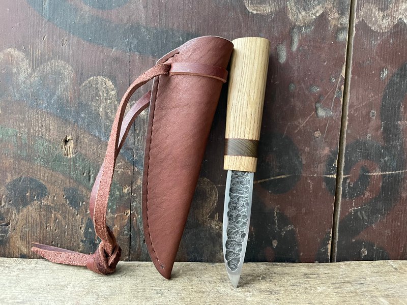 Forged Yakut knife Bushcraft Outdoor knife Nordic knife - 露營用品 - 不鏽鋼 銀色