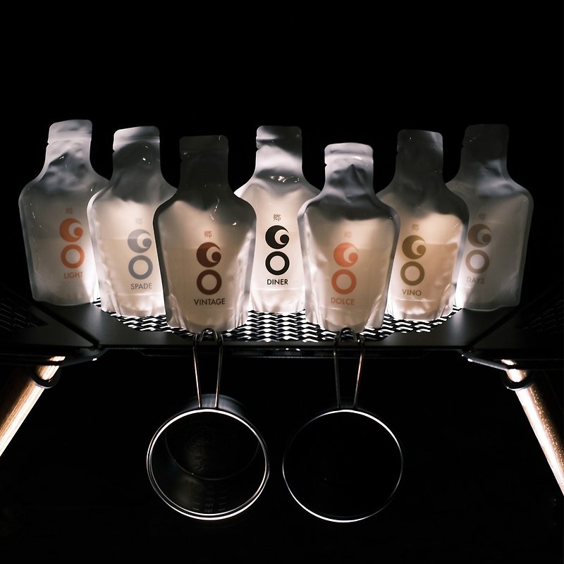 其他材質 酒類 白色 - GO POCKET SET 日本袋裝清酒套裝 七味入 山系|露營必備