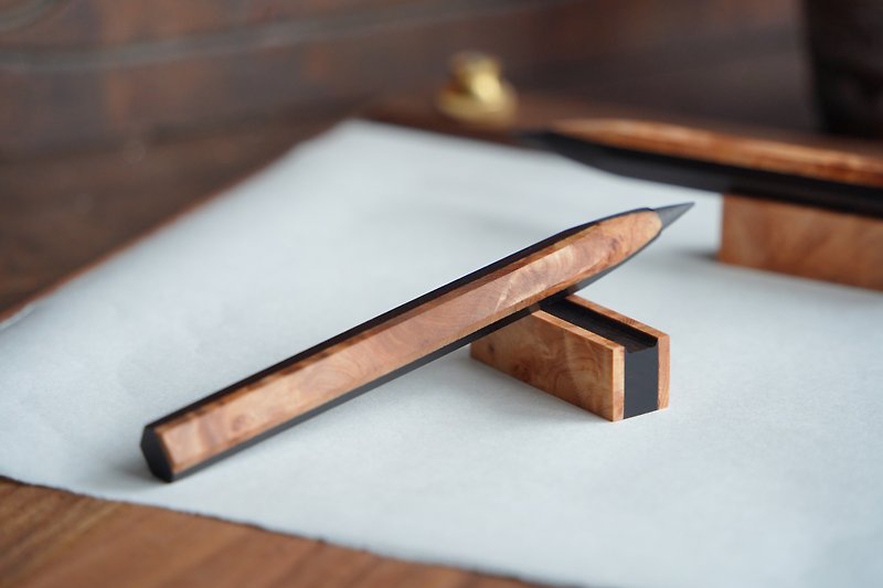 Quality Wood Series/ Burgundy Eternal Pen - ดินสอ - ไม้ สีนำ้ตาล