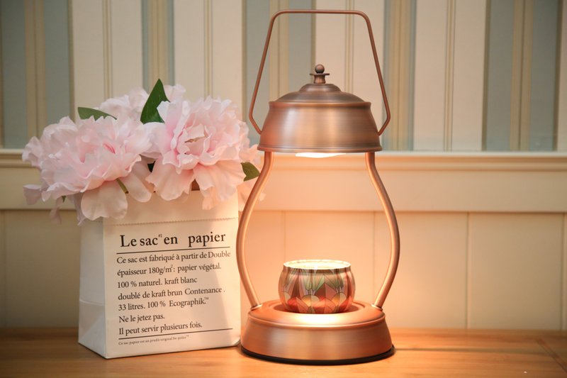 Retro Lantern Style Melted Wax Lamp-Bronze-Pre-Order Item - โคมไฟ - โลหะ สีทอง