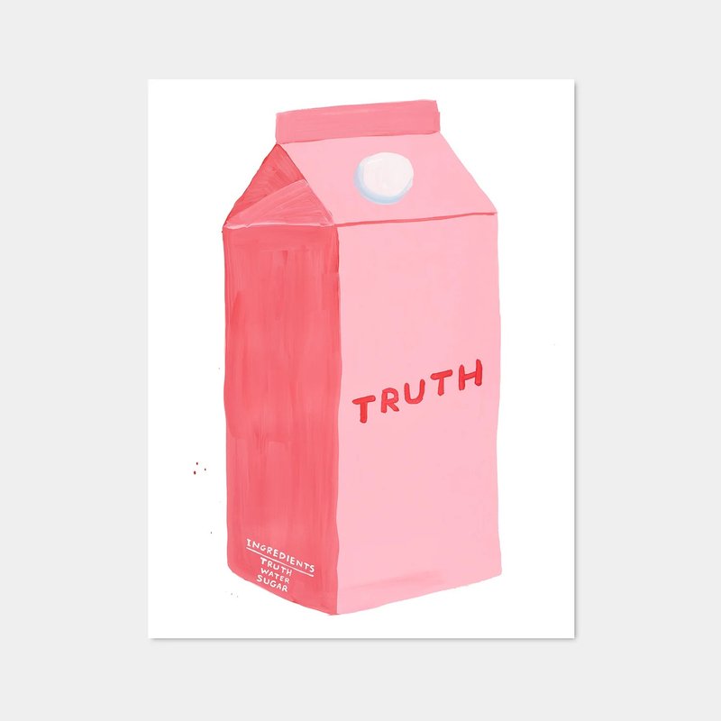 【Art Hanging】David Shrigley | The truth - โปสเตอร์ - กระดาษ 