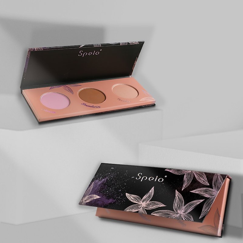 Flying to the starry sky Peng Peng Apple muscle three-color blush palette - Lip & Cheek Makeup - Eco-Friendly Materials 
