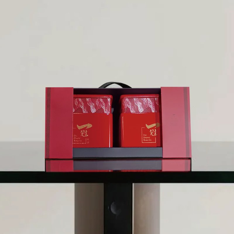 [Yiguan Black Tea] Organic Ruby Black Tea Gift Box Handmade Strong Tea Cookies - ชา - กระดาษ สีดำ