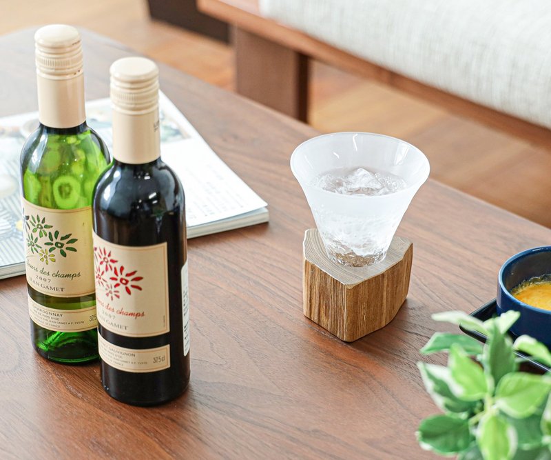 旭川工藝 淳工房 木Glass 春霞(秋時雨) - 杯墊 - 木頭 咖啡色