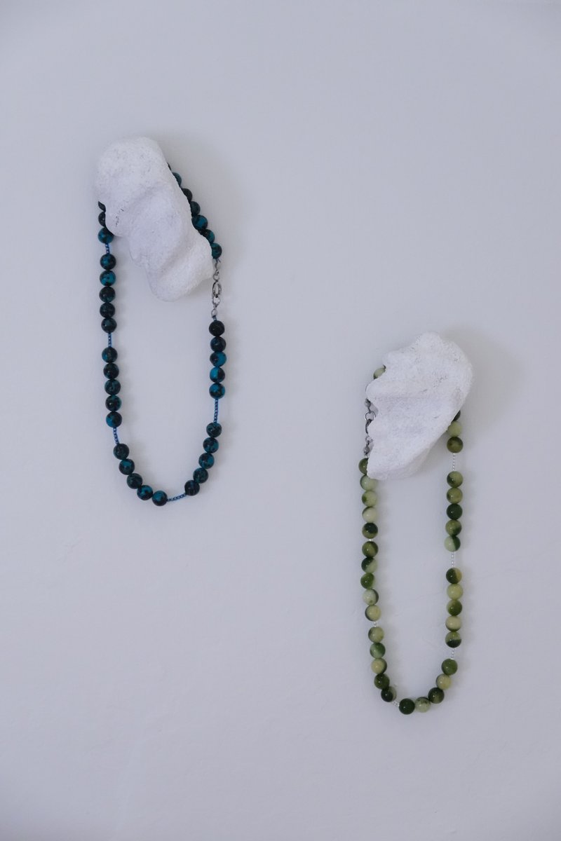 Luminescent－蝴蝶翅膀的顏色 - 項鍊 - 石頭 