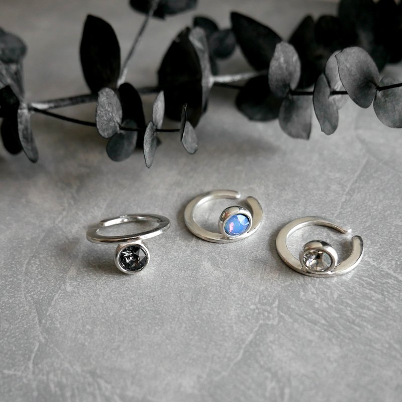 SWAG EAR CUFF TETRAGONA / silver - ต่างหู - เงินแท้ สีเงิน