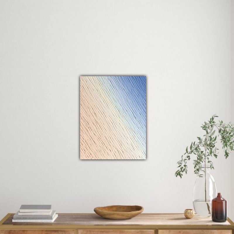 絵画 アート 抽象画 インテリアアート 夕日の絵  N-#21 - 插畫/繪畫/寫字 - 壓克力 粉紅色
