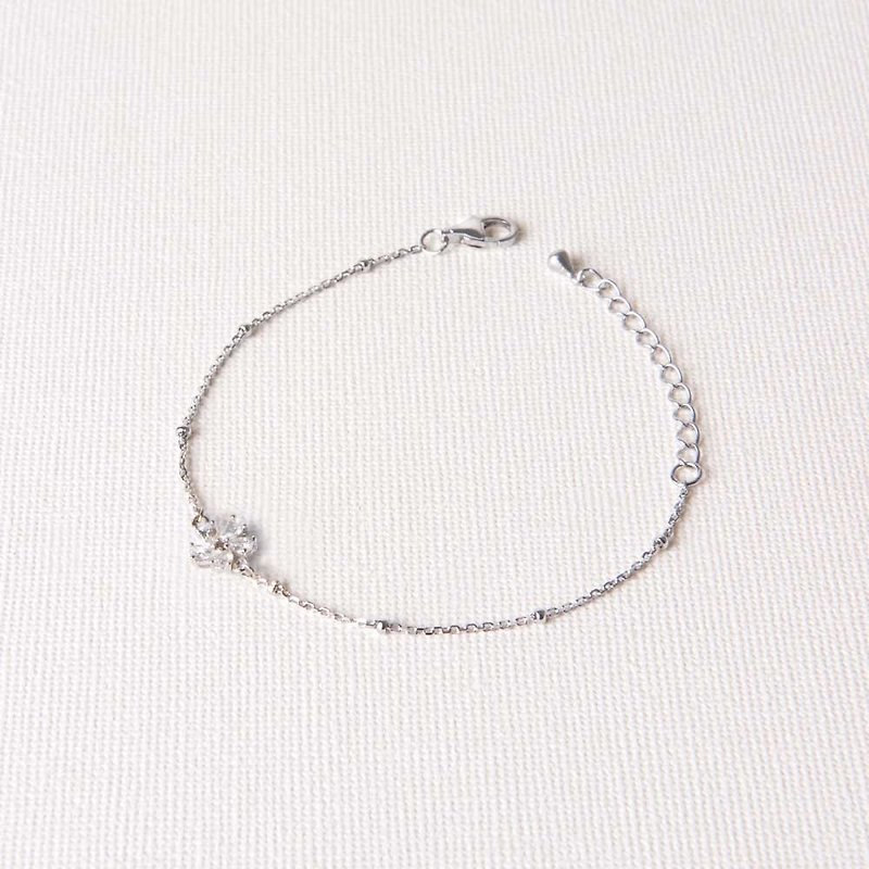 Shining Bloom Sterling Silver Bracelet | Light Jewelry | Sterling Silver. Exquisite. Texture mosaic - Bracelets - Other Metals Multicolor