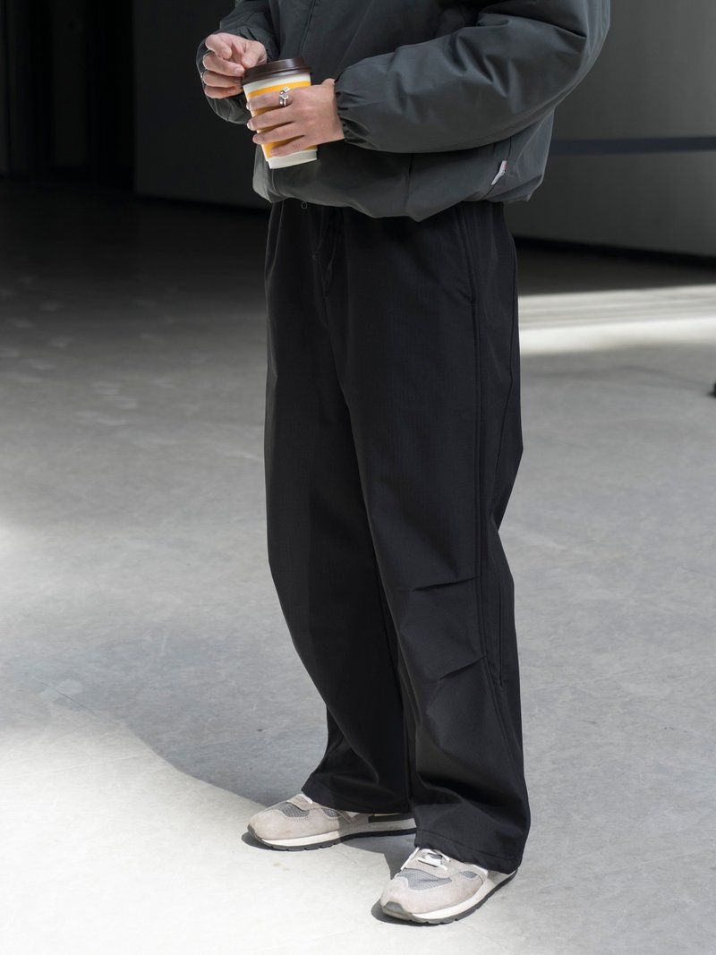 Pants 戶外防風保暖加絨軟殼長褲 山系防潑水寬鬆休閒百搭傘兵褲 - 男長褲/休閒褲 - 棉．麻 綠色