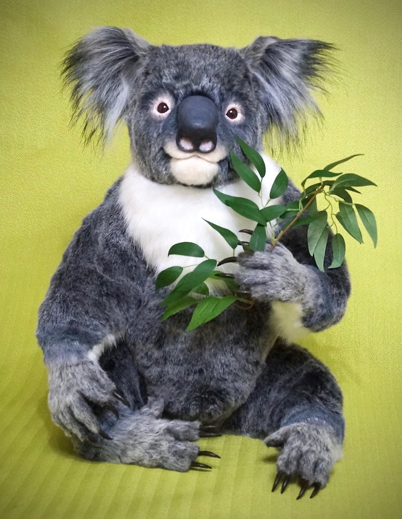 Preorder. Artist Koala bear by Rainbow Art Creatures.コアラベア考拉熊 - ตุ๊กตา - วัสดุอื่นๆ สีเทา