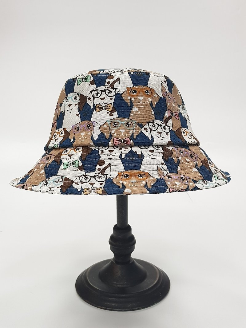 Classic fisherman hat-[Gentleman Mr. Mantle] #街文青#Fisherman hat - หมวก - ผ้าฝ้าย/ผ้าลินิน สีนำ้ตาล