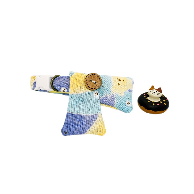 MaoFenBiBi 汽水軟糖 - 限量日本布 - 手作暖暖巾 & 手工項圈 - 項圈/牽繩 - 棉．麻 