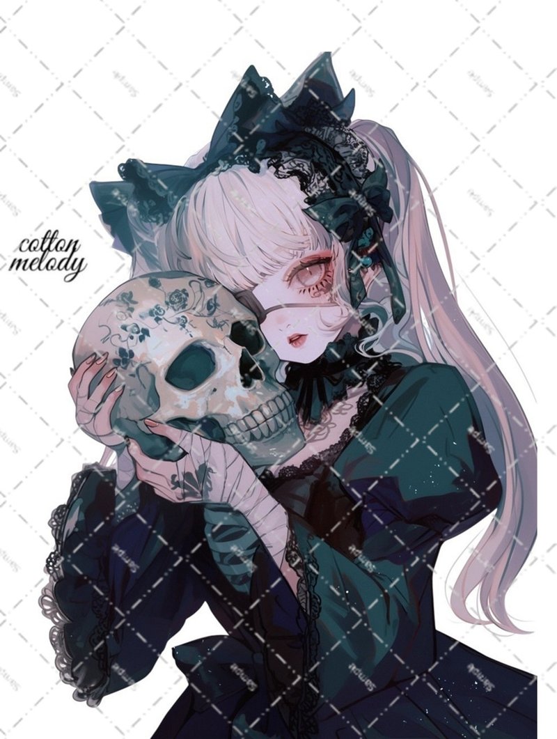 original sticker no.6203 人物ステッカー オリジナルステッカー 人物ステッカー 女の子ステッカー オリジナル人物ステッカー - 貼紙 - 紙 