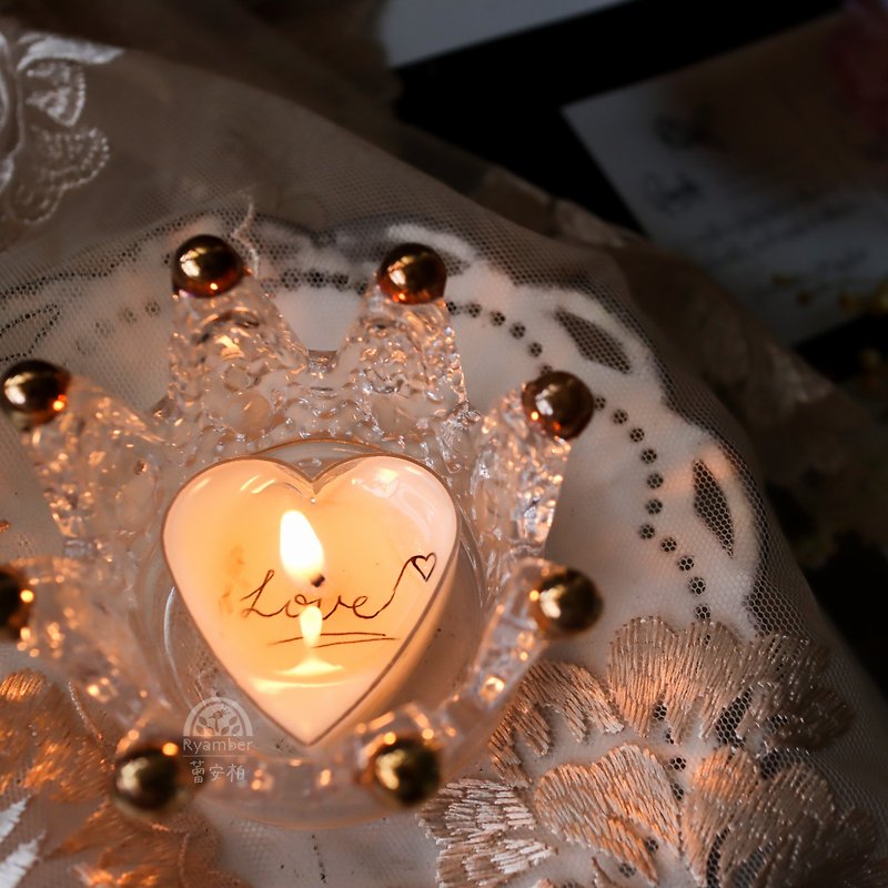 秘密訊息蠟燭DIY材料包 茶蠟 聖誕禮物 香氛蠟燭 - 蠟燭/香薰/擴香 - 蠟 白色